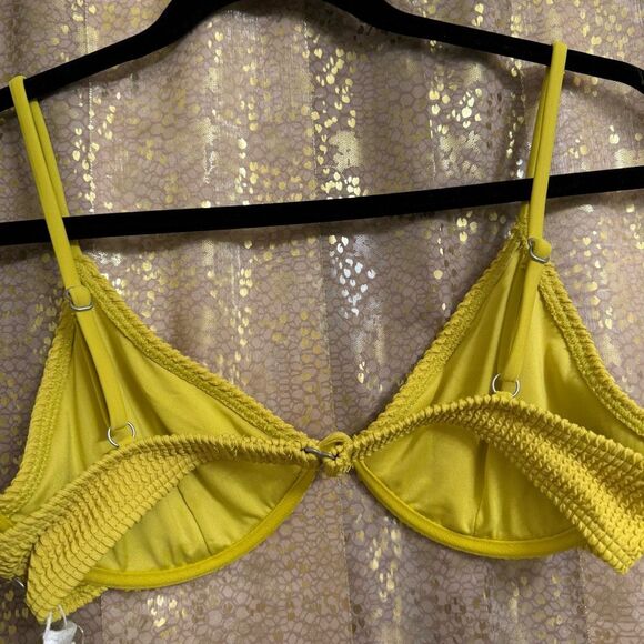 Billabong Summer High Tart Lime Reese Underwire Bikini Top Med NWT - Picture 2 of 10